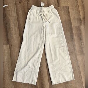 Aerie Cream Wide Leg Pants